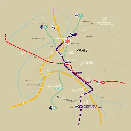 Calme Et Lumineux Avec 2 Et Un Parking Saint-Ouen (Seine-Saint-Denis)