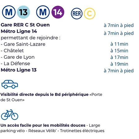 Calme Et Lumineux Avec 2 Et Un Parking * Saint-Ouen (Seine-Saint-Denis)